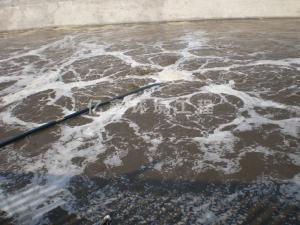 潛水攪拌曝氣機運行